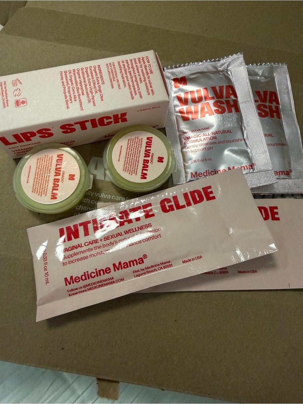 Medicine Mama Vulva Balm & Intimate Glide Set - plus full size lips stick